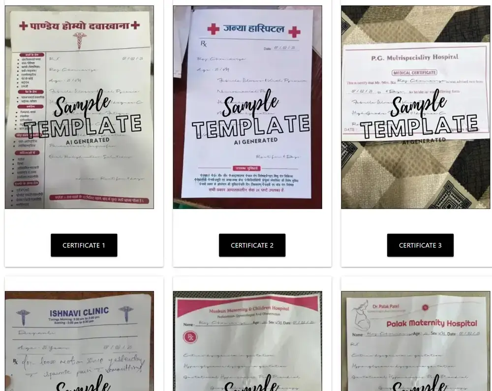 Medical Certificate Generator